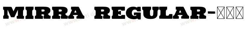 mirra regular字体转换